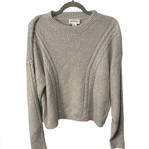 For The Republic Sparkly Cream Knit Sweater